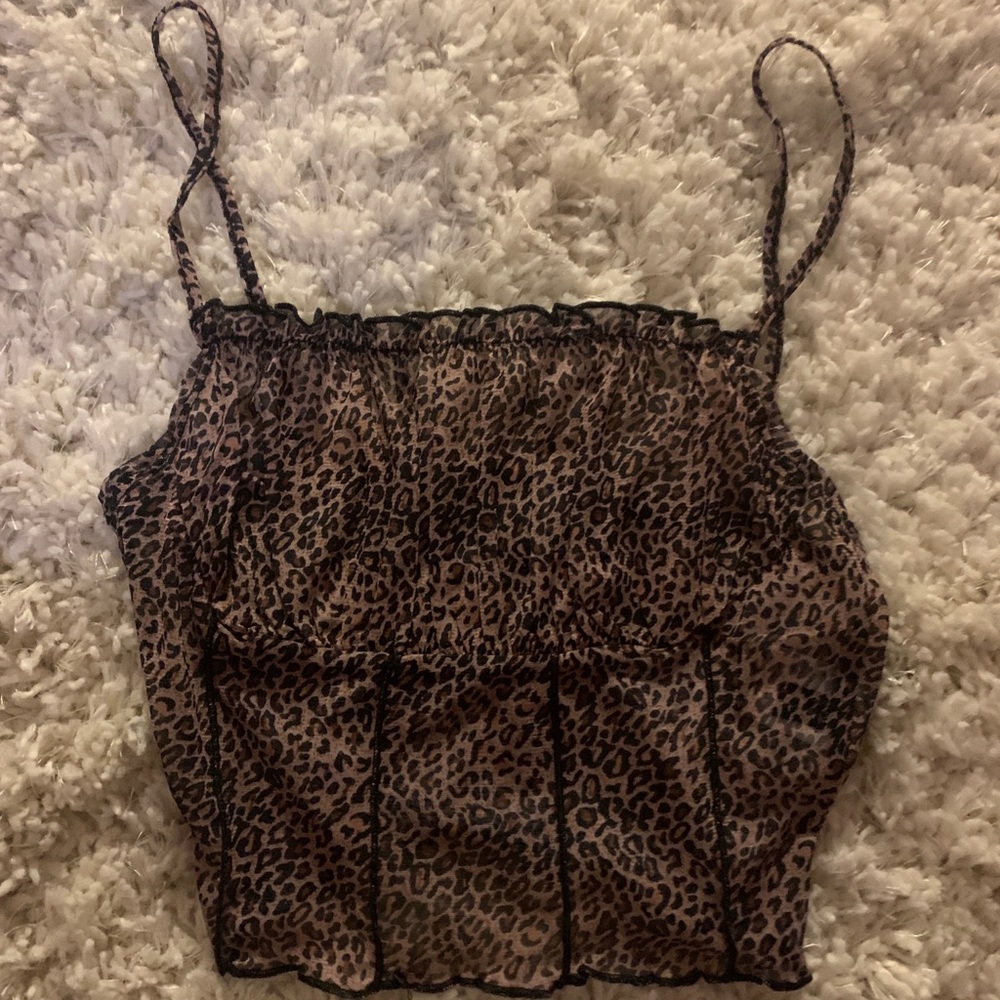 NWOT SHEIN cheetah top
